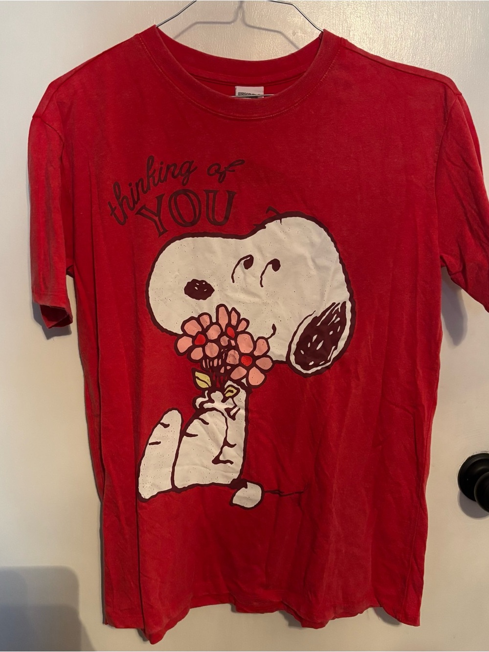 Red Women’s Snoopy 'Thinking of You' Graphic Tee